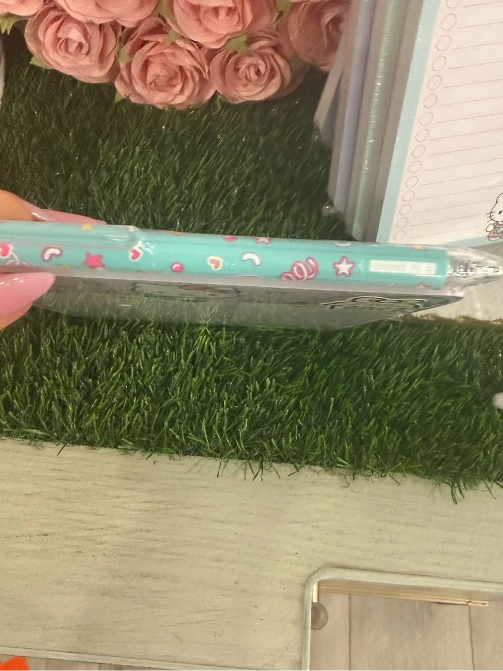 Sanrio Hello Kitty Lavender Candy-Themed To-Do Desk Pad & Gel Pen